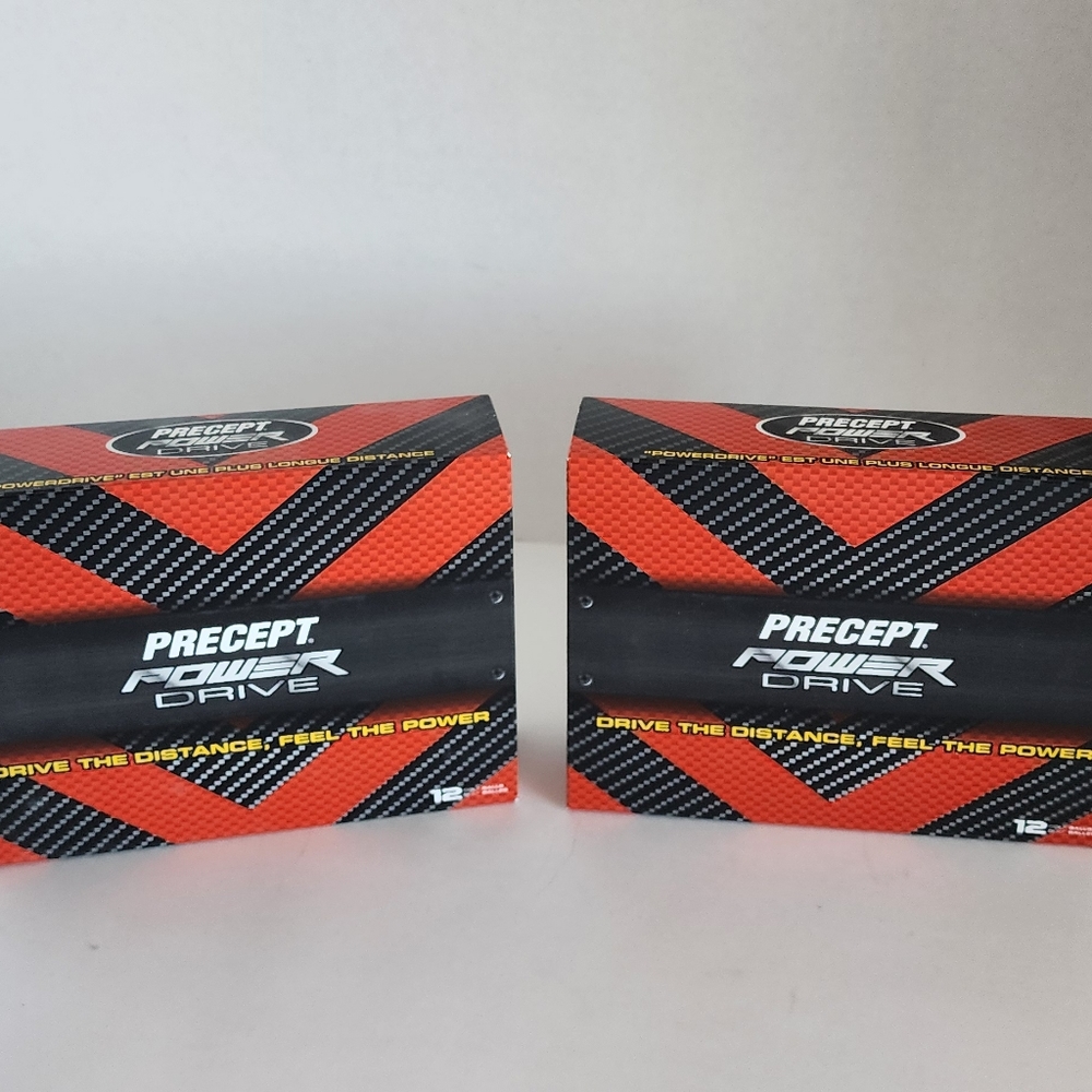 GOLF BALLS 2 boxes 24 balls total. Precept Power drive golf balls 12 eac…